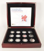 THE ROYAL MINT - LONDON 2012 FIFTY PENCE OLYMPICS SET