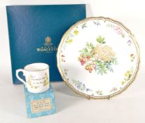 ROYAL WORCESTER - MID CENTURY MUG & PLATE