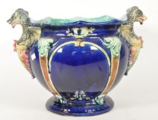 THOMAS FORESTER - 1890 VICTORIAN EARTHENWARE MAJOLICA PLANTER