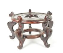 1960S VINTAGE CHINESE WOODEN SOCLE STAND