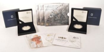 ROYAL MINT - SEVEN SILVER PROOF COMMEMORATIVE COINS