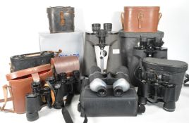 COLLECTION OF VINTAGE 20TH CENTURY BINOCULARS