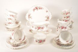20TH CENTURY ROYAL ALBERT LAVENDER ROSE TEA SERVICE