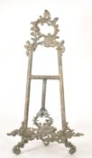 EARLY 20TH CENTURY BRASS FRENCH ROCOCO STYLE TABLE TOP EASEL