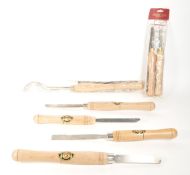 COLLECTION OF GERMAN, ENGLISH WOODWORKING TURNING TOOLS