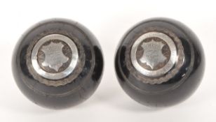 EARLY 20TH CENTURY 1920S PRESENTATION LAWN BOWLS