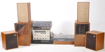COLLECTION OF MJUSIC HIFI - DYNACO AMP, TAPE DECK, FISHER SPEAKERS