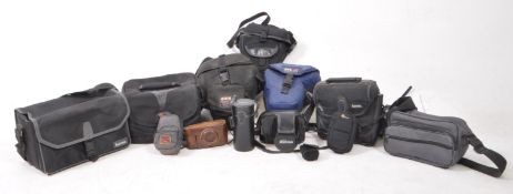 COLLECTION OF VINTAGE 20TH CENTURY SOFT CAMERA CASES