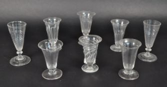 COLLECTION OF 18TH / 19TH CENTURY GEORGIAN JELLY GLASSES