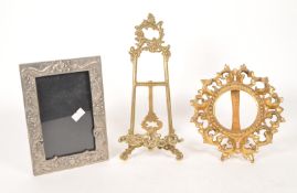 THREE 20TH CENTURY TABLE TOP PICTURE FRAMES