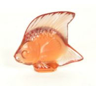 LALIQUE - 20TH CENTURY FRENCH GLASS FISH FIGURE