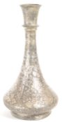 19TH CENTURY MIDDLE EASTERN SILVER OVERLAY BUD / STEM VASE