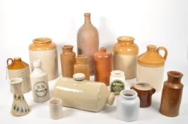 COLLECTION OF 19TH / 20TH CENTURY STONEWARE JARS, BOTTLES AND JUGS