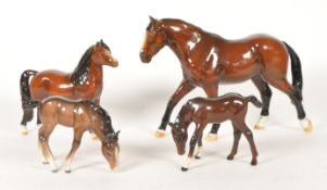 BESWICK - COLLECTION OF VINTAGE HORSE FIGURES