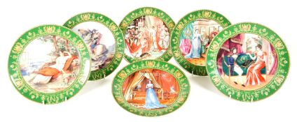 D'ARCEAU - LIMOGES - LATE 20TH CENTURY COLLECTABLE PORCELAIN PLATES