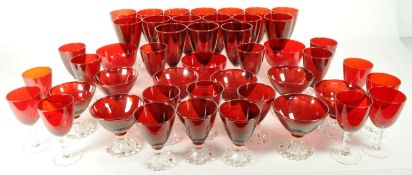 ANCHOR HOCKING - LARGE MIXED COLLECTION OF BOOPIE GLASSWARE