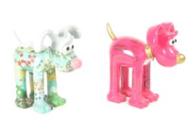 TWO 21ST CENTURY AARDMAN GROMIT UNLEASHED RESIN FIGURES