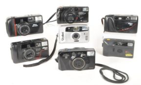 COLLECTION OF LATE 20TH CENTURY 35MM COMPACT CAMERAS