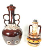 WEST GERMAN MID CENTURY CERAMIC FAT LAVAL TABLE LAMPS