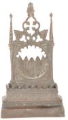 19TH CENTURY BRONZE GOTHIC ECCLESIASTIC POCKET WATCH STAND
