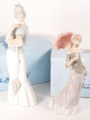 LLADRO - TWO LATE 20TH CENTURY PORCELAIN FIGURES