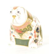 ROYAL CROWN DERBY - 2006 BONE CHINA BULLDOG PAPERWEIGHT FIGURE
