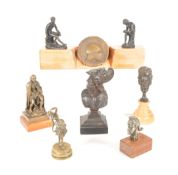 COLLECTION OF 20TH CENTURY BRASS AND BRONZE GREEK FIGURES