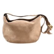 CARTIER TRINITY BEIGE SUEDE SHOULDER BAG
