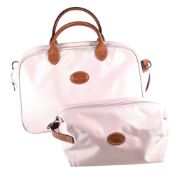 LONGCHAMP PINK LE PILAGE TRAVEL BAG & TOILETRY SET