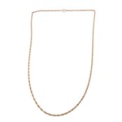 9CT GOLD ROPE TWIST CHAIN NECKLACE
