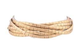 1950S 14CT GOLD SEVEN STRING BRACELET