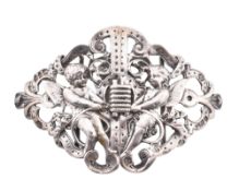 19TH CENTURY HALLMARKED SILVER NURSES BELT BUCKLE