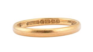 HALLMARKED 22CT GOLD BAND RING