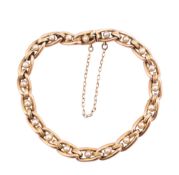 EARLY 20TH CENTURY GOLD & PEARL BRACELET
