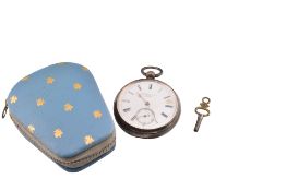 VICTORIAN SILVER CASED POCKET WATCH