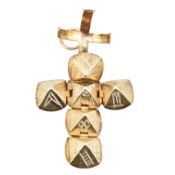 SILVER & GOLD MASONIC ORB PENDANT