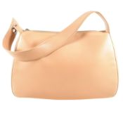 CARTIER BEIGE LEATHER SHOULDER HANDBAG