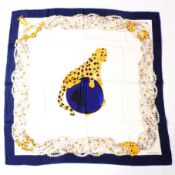 MUST DE CARTIER PANTHERE SILK SCARF