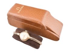 1970S OMEGA 9CT GOLD HALLMARKED LADIES DRESS WRISTWATCH