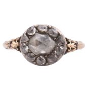 19TH CENTURY GEORGIAN DIAMOND CLUSTER RING