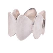 1970S BENT KNUDSEN DANISH MODERNIST SILVER BRACELET