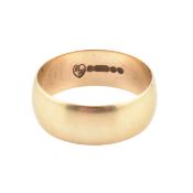 HALLMARKED 9CT GOLD BAND RING