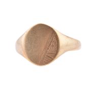 HALLMARKED 9CT GOLD SIGNET RING