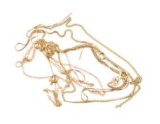 3 9CT GOLD NECKLACE CHAINS