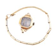 18CT GOLD TEXINA DRESS COCKTAIL WATCH