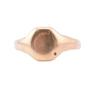 9CT GOLD SIGNET RING