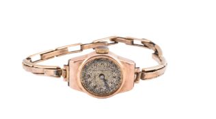HALLMARKED 9CT GOLD LANCYL WRISTWATCH AF