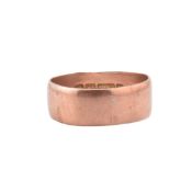 HALLMARKED 9CT ROSE GOLD BAND RING AF