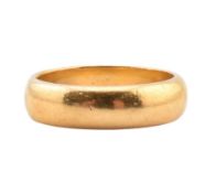 YELLOW METAL BAND RING