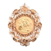 A 1965 FULL SOVEREIGN PENDANT